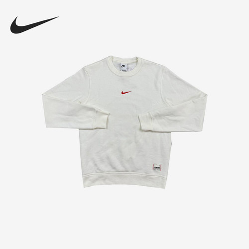 Nike/耐克正品2025春季男士套头加绒保暖圆领休闲卫衣IB5567-133