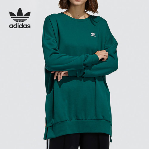 阿迪达斯女子宽松运动套头衫