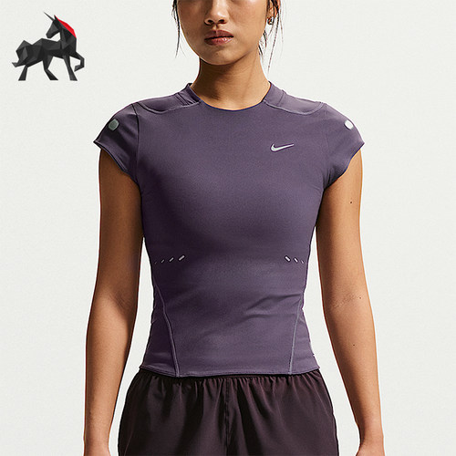 Nike/耐克正品Swift Dri-FIT ADV 女士跑步圆领短袖T恤IR7590-573