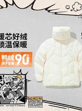 李宁正品Atticus Torre艺术家限定系列男子保暖宽松羽绒服AYMV449