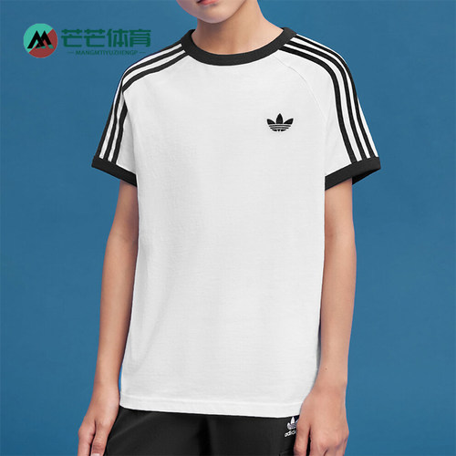 Adidas/阿迪达斯正品大童休闲柔软运动短袖T恤上衣LF3652
