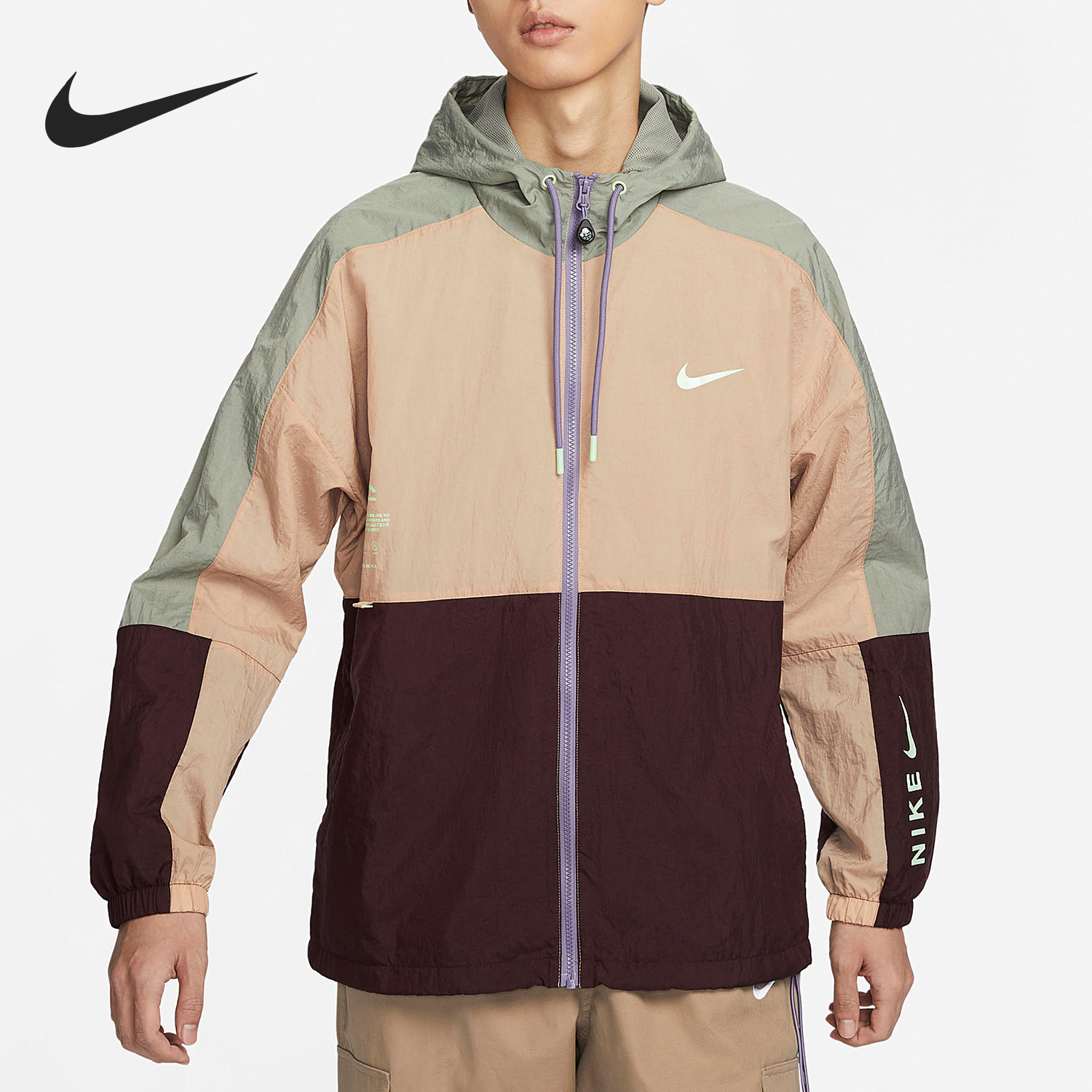 Nike/耐克官方正品2024春季新款男士运动连帽夹克外套HF6170-200