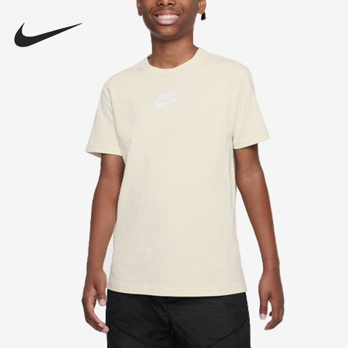 Nike/耐克正品当季新款圆领大童运动短袖T恤DX9540-113