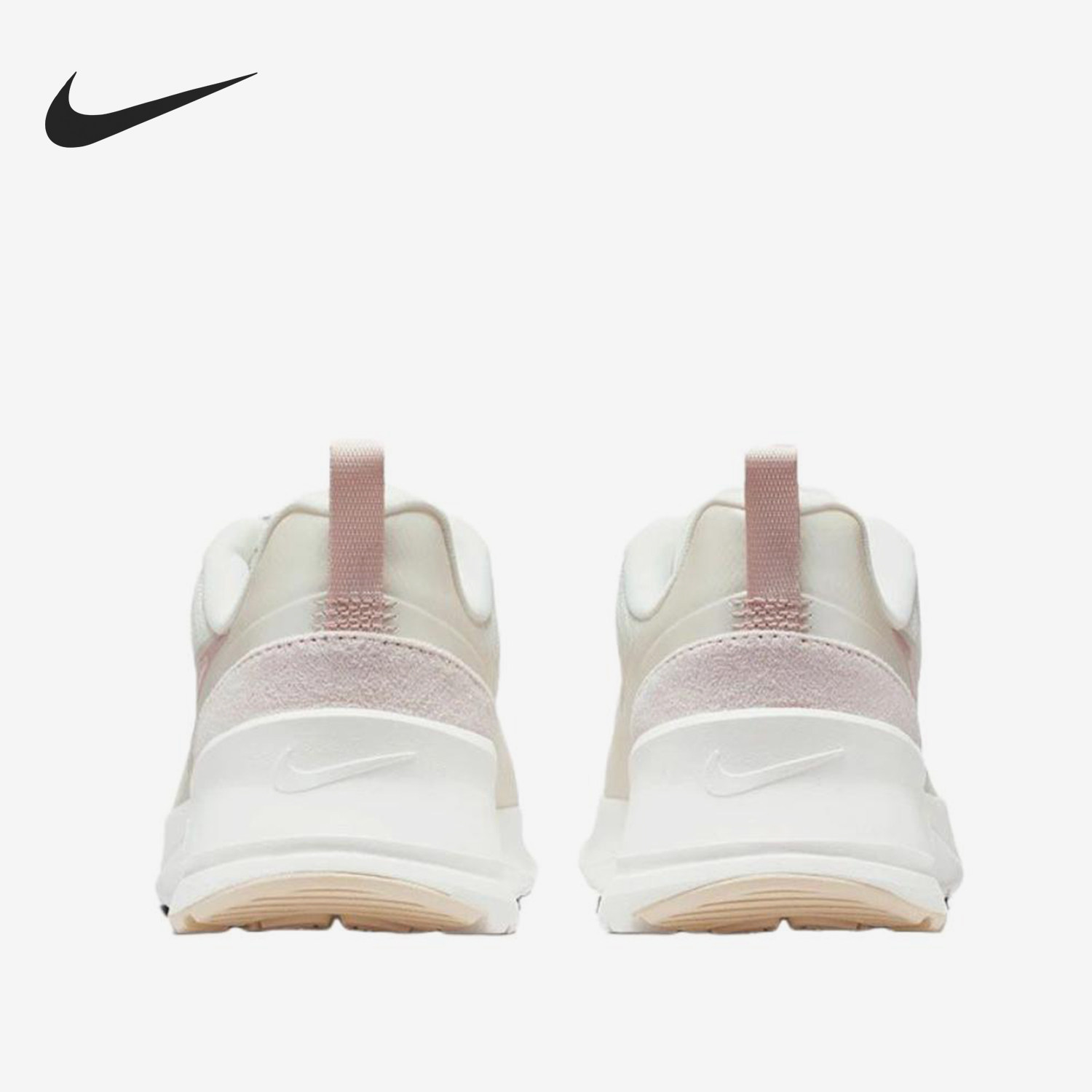 Nike/耐克正品AirMaxNuaxis新款女白粉色鞋经典跑步鞋HQ1834-102