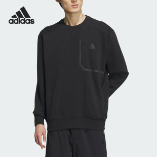 阿迪达斯官方正品 SWEAT FUSTL Adidas 4男士 圆领针织而已IM9065