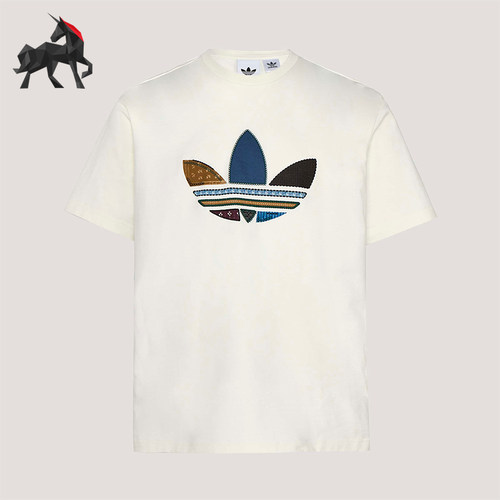 Adidas/阿迪达斯正品三叶草男士运动松弛感宽松轻盈短袖T恤KW5670