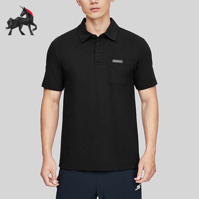 斯凯奇男士时尚针织POLO衫