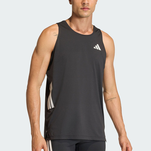 Adidas/阿迪达斯夏季男士透气日常跑步运动圆领无袖背心T恤JZ6544