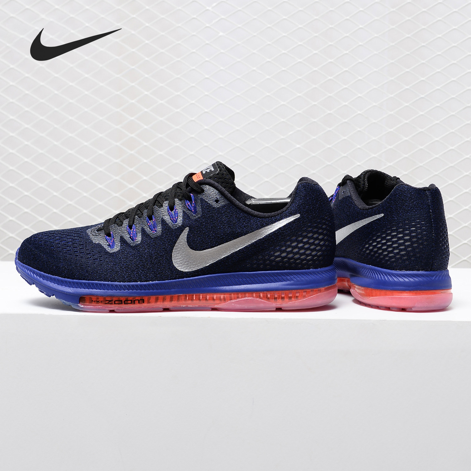 Nike/耐克正品当季新款全掌气垫反光网面透气精英跑步鞋 878670