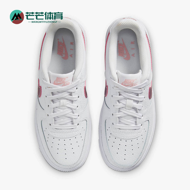 Nike/耐克正品Air Force 1 GS女子大童休闲低帮板鞋CT3839-104