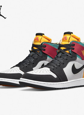 Nike/耐克官方正品AIR JORDAN 1 ZOOM复古男子篮球鞋CT0978-016