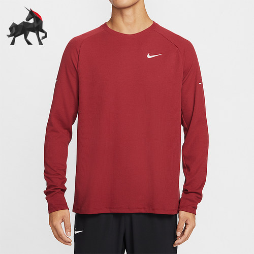 Nike/耐克正品Stride Dri-FIT男士印花针织长袖上衣HV2706-613