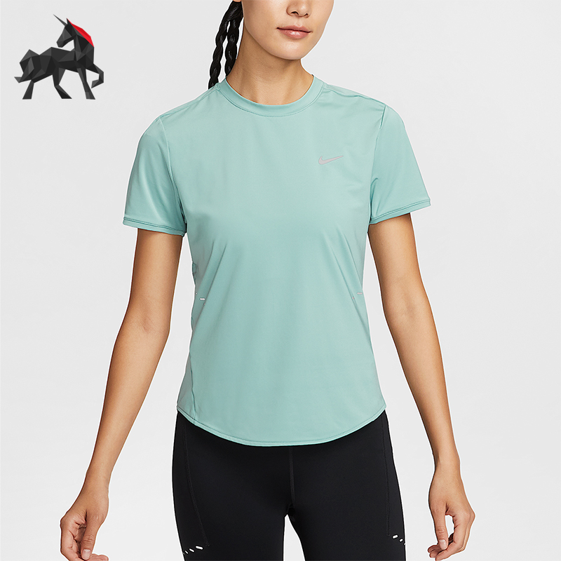 Nike/耐克正品Swift Dri-FIT女士跑步运动圆领透气短袖HM9699-017