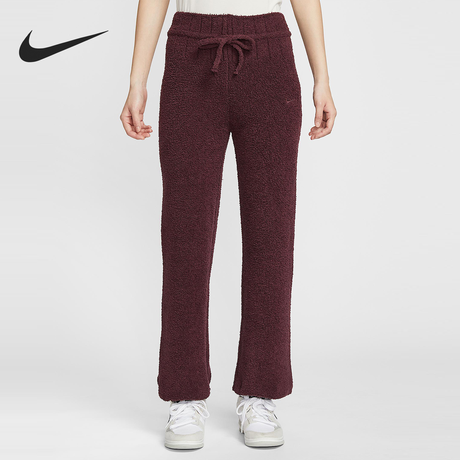 Nike/耐克正品2025秋季款女士日常针织直筒刺绣长裤HV2767-619