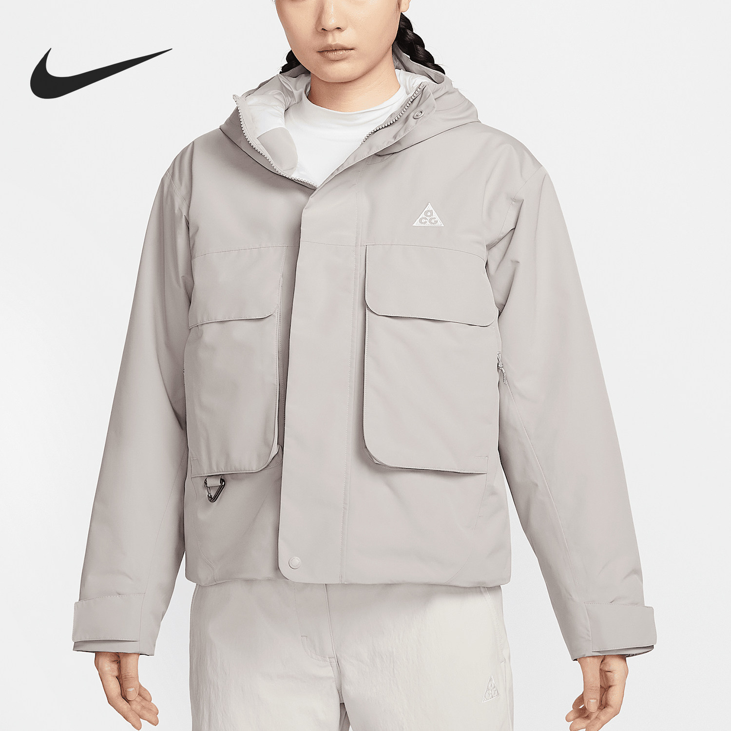 Nike/耐克官方正品2025春女士户外保暖休闲运动棉服FV7328-009