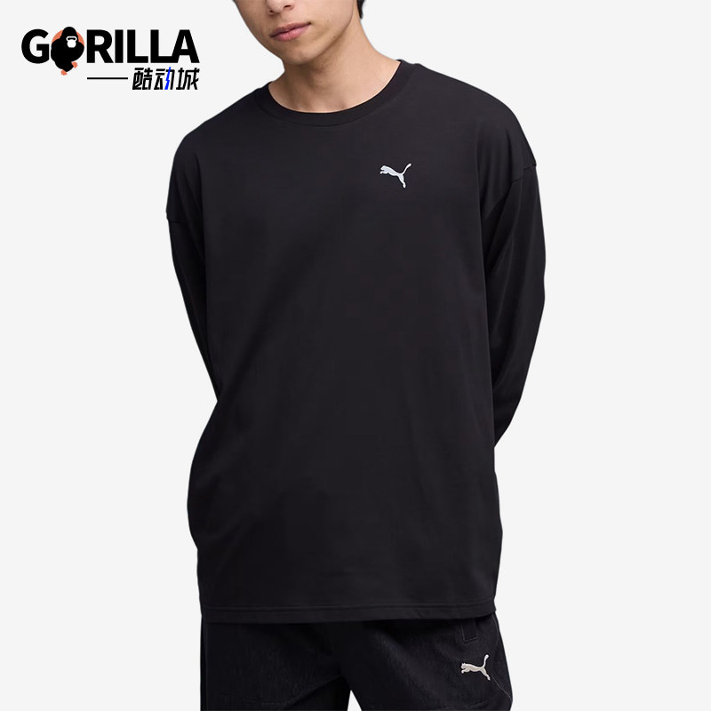 Puma/彪马正品NEKO-san宽松圆领长袖T恤经典黑色运动鞋635050-01
