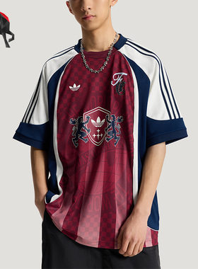 Adidas/阿迪达斯正品男士球衣风宽松运动休闲短袖T恤KY2161