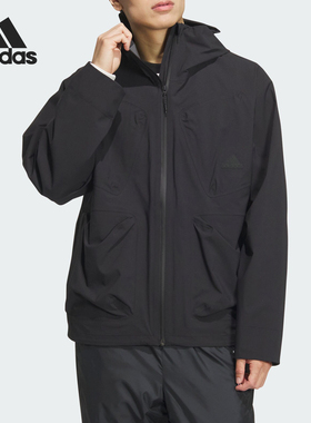 Adidas/阿迪达斯官方正品TH RAIN JKT男士运动连帽外套JI8669