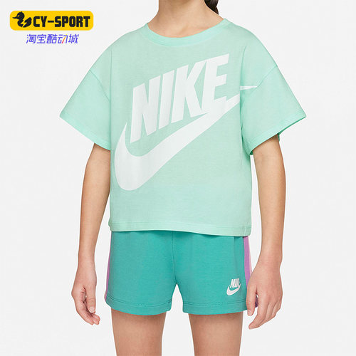 Nike/耐克正品夏季新款小童运动休闲圆领透气短袖T恤 DV1089-379