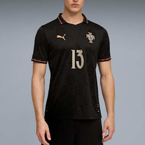 Puma/彪马正品新款男黑金色足球比赛训练经典轻盈足球服783884-19