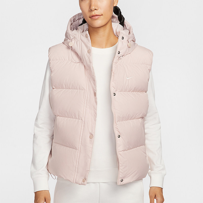 Nike/耐克正品2025冬季女士运动连帽时尚简约羽绒马甲IH1010-667