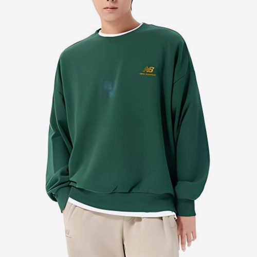 New Balance/NB正品新款男子时尚潮流圆领卫衣套头衫AMT33365-NWG