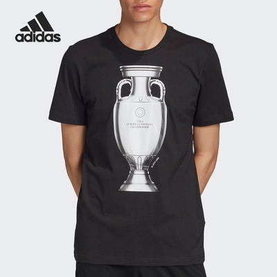 阿迪达斯男士圆领套头透气短袖