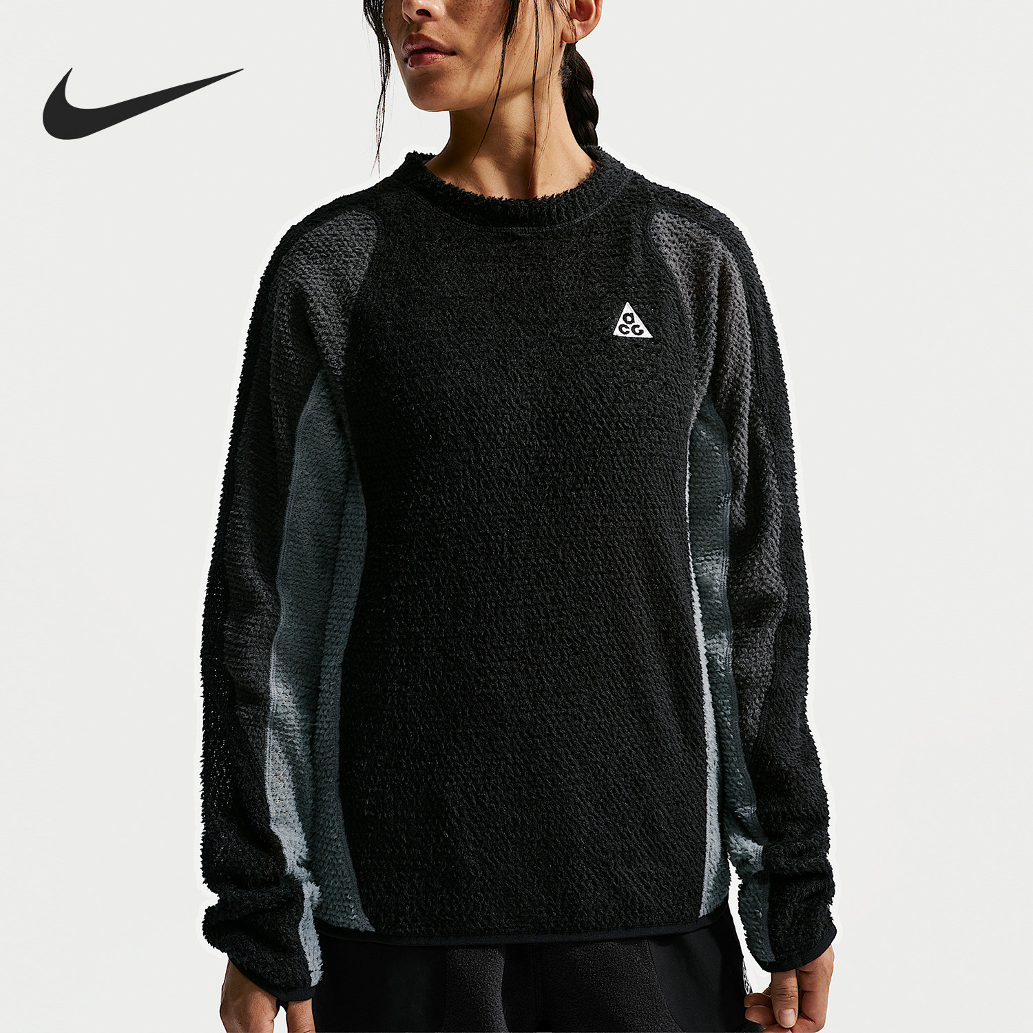 Nike/耐克正品ACG Polartec男女户外机能加绒运动卫衣IH1446-010
