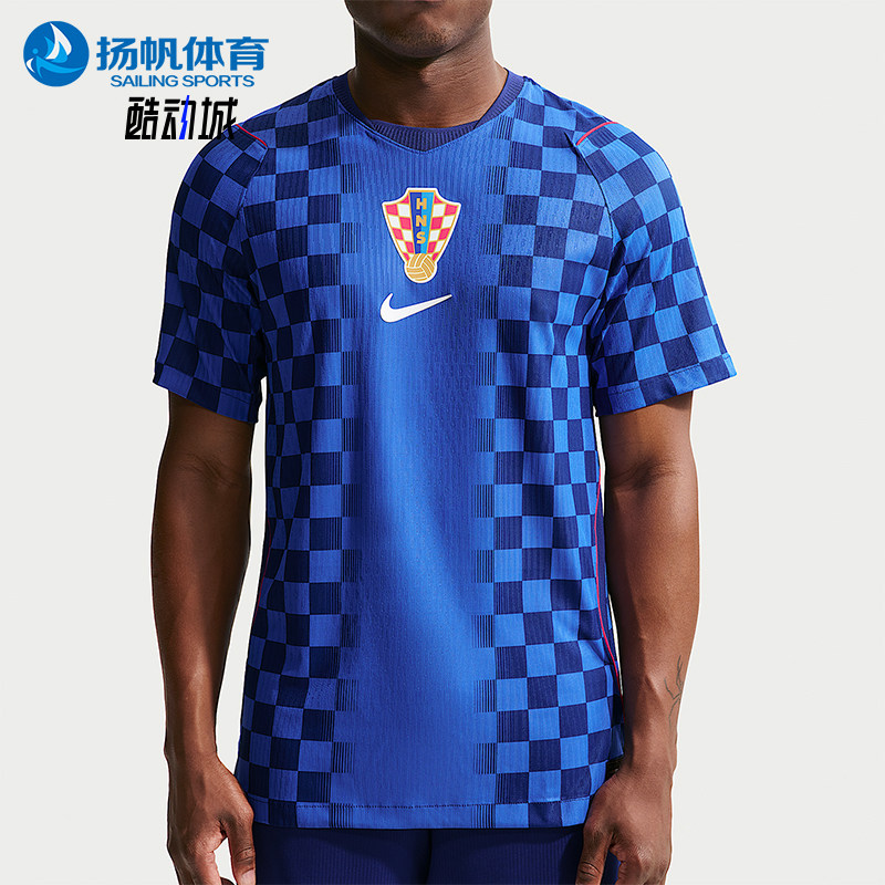 Nike/耐克正品克罗地亚客场球员版男士训练运动透气T恤IO8642-455