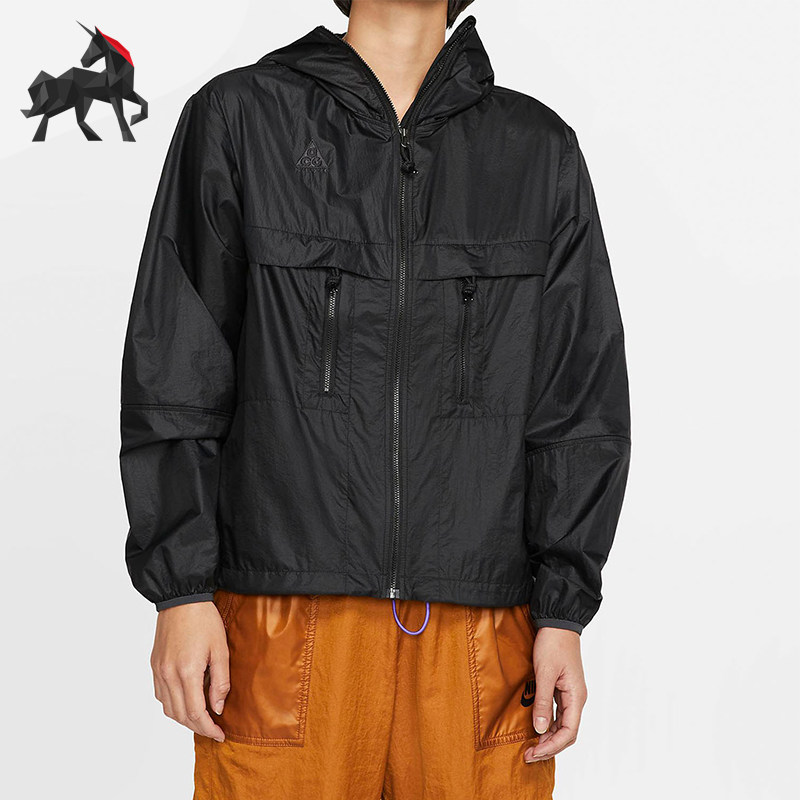 Nike/耐克正品ACG系列连帽夹克女款黑色经典女连帽夹克CD7641-010
