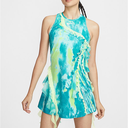 Nike/耐克正品Dri-FIT女士圆领时尚潮流经典网球连衣裙IO3737-482