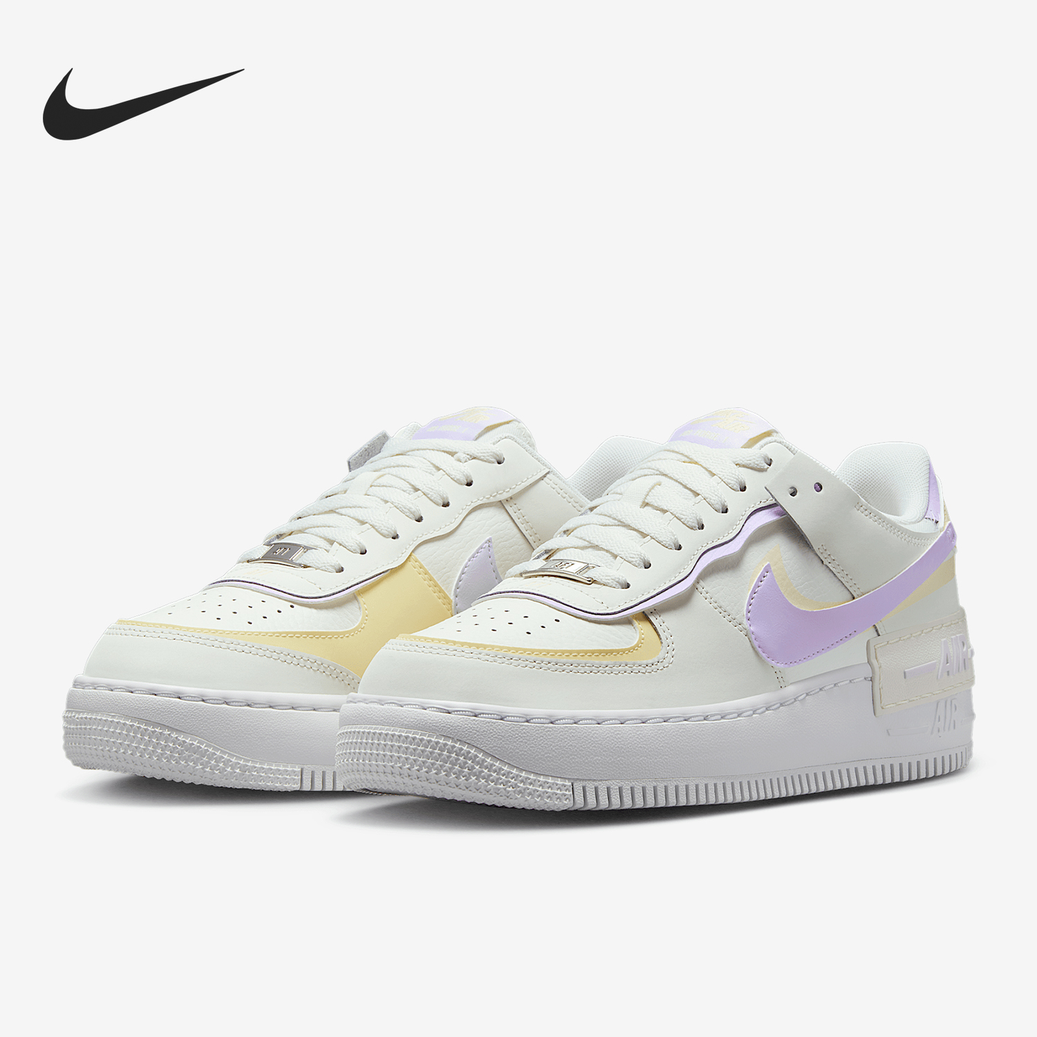 Nike/耐克正品2025新款女士拼接运动休闲经典厚底板鞋DZ1847-113