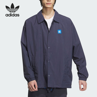 Adidas/阿迪达斯正品三叶草男士运动休闲翻领夹克外套JC6841