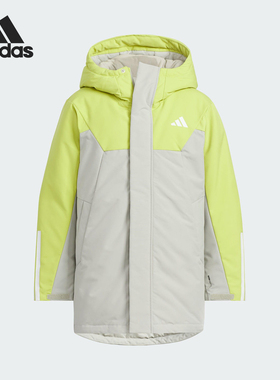 Adidas/阿迪达斯正品JK L PARKA DOWN儿童拼接羽绒服KC5410