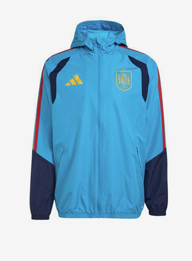 Adidas/阿迪达斯正品新款男蓝藏蓝色球类经典运动夹克外套KA3498