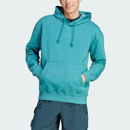 Adidas/阿迪达斯正品新款男子加绒连帽套头休闲运动卫衣IB4074