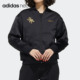 女子印花运动棉服外套GF7090 年春秋新款 Adidas 阿迪达斯正品