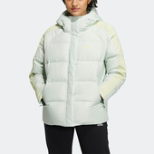 PUFF Adidas JACKET女子连帽舒适羽绒服HN2084 阿迪达斯正品