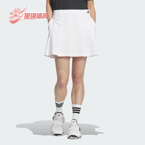 Adidas/阿迪达斯正品夏季女士休闲高尔夫梭织运动百褶短裙KA1795