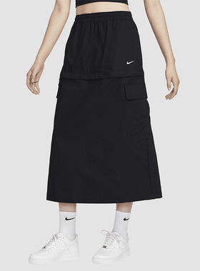 Nike/耐克正品26夏时尚女士运动可拆卸两穿休闲半身裙 FV7504-010