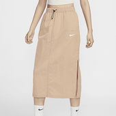 侧开衩高腰长裙DM6250 Nike 女士透气休闲梭织 新款 200 耐克正品