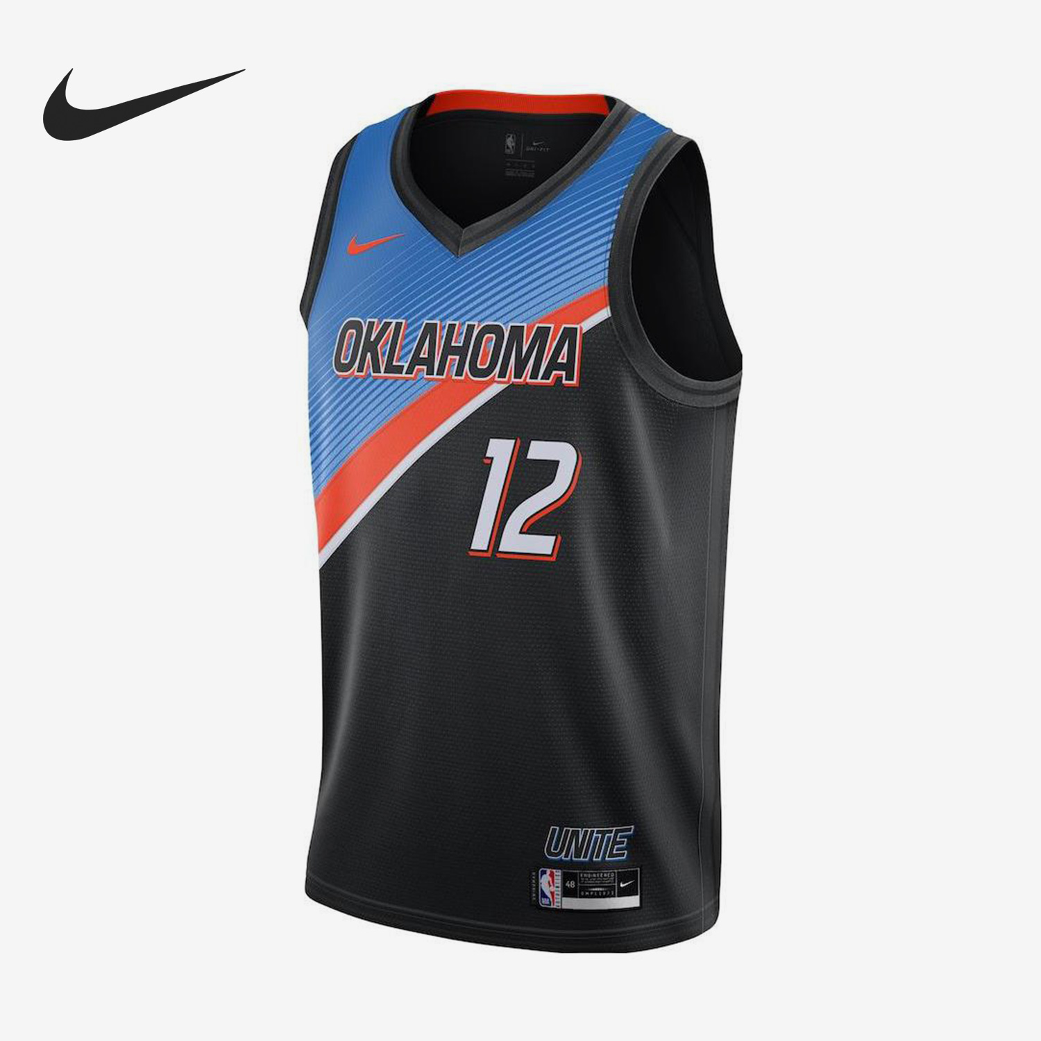 Nike/耐克正品20-21赛季雷霆队男子篮球运动球衣CN1753-010