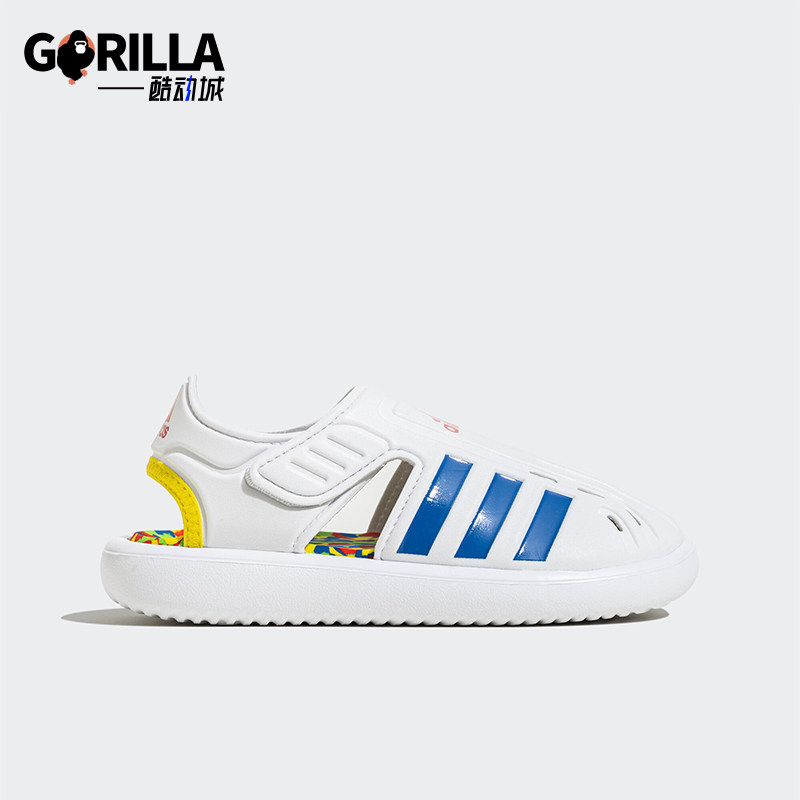Adidas/阿迪达斯正品新款大童魔术贴包头运动休闲凉鞋ID5838