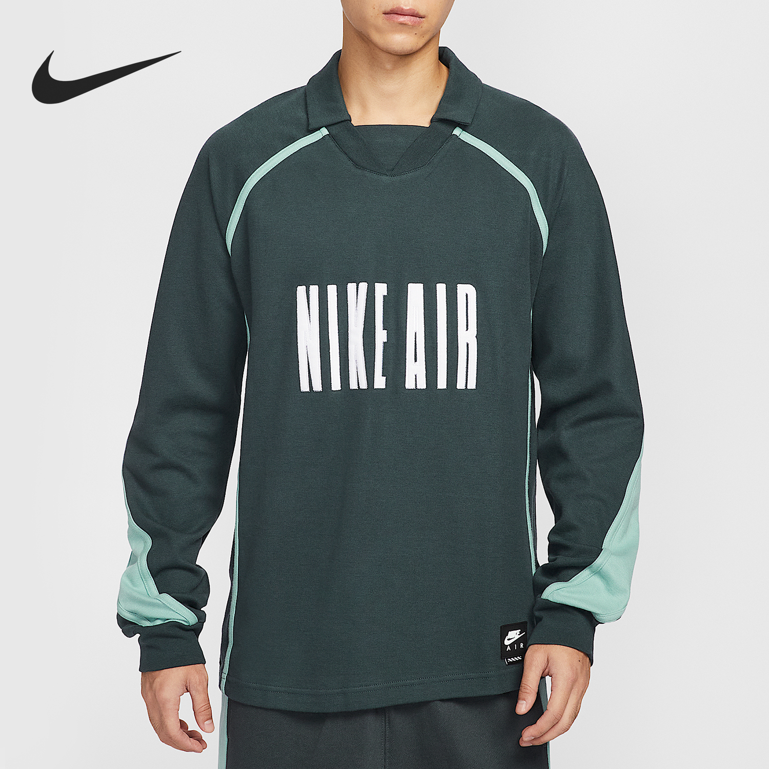 耐克男士运动足球长袖上衣