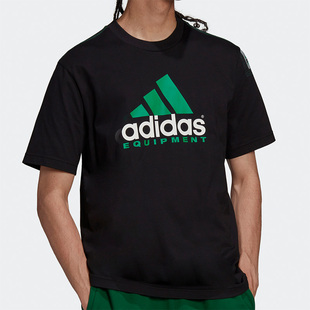 TEE休闲男子圆领短袖 Adidas LOGO EQT 上衣T恤HG8099 阿迪达斯正品