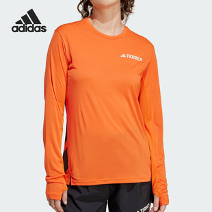 Adidas/阿迪达斯正品CLIMACOOL女士户外跑徒步运动长袖JN5326