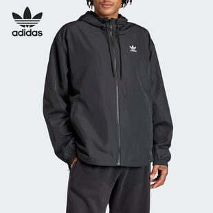 WB男士 Adidas 阿迪达斯正品 TREFOIL 连帽夹克外套IR9852 时尚