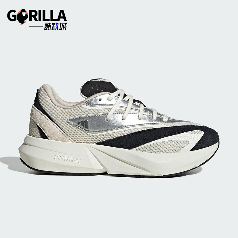 Adidas/阿迪达斯正品LIGHTBLAZE女士运动缓震日常跑步鞋JR7208