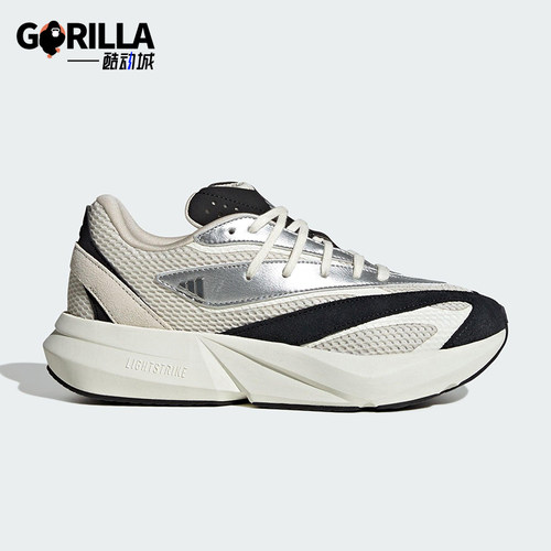 Adidas/阿迪达斯正品LIGHTBLAZE女士运动缓震日常跑步鞋JR7208
