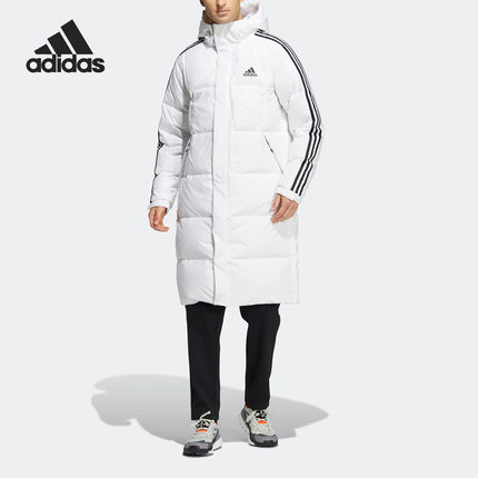 Adidas/阿迪达斯官方正品3ST L DOWN COAT长款男女羽绒服HN2098
